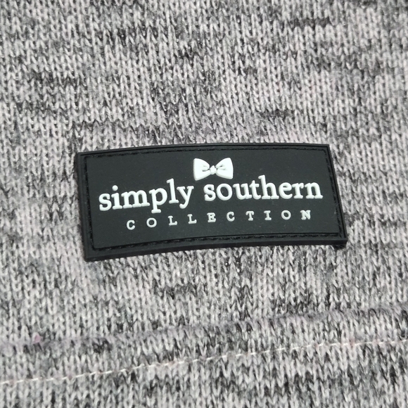 Simply Southern Womens Pink Knit Fleece Quarter Snap Pullover Jacket Large - Picture 6 of 10